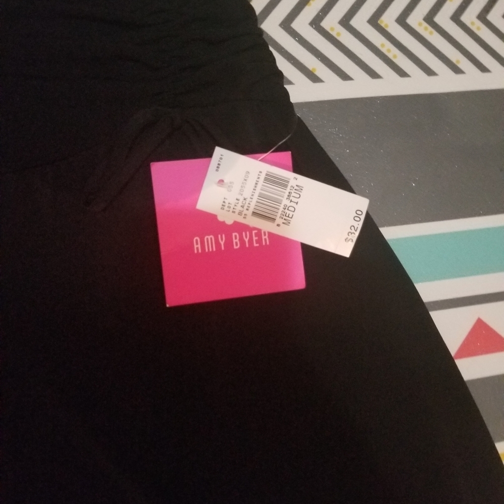 Black mesh Capris